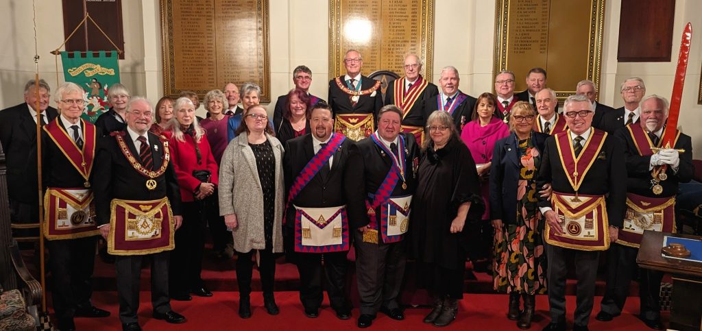 Masons, wives and partners at WIM Court