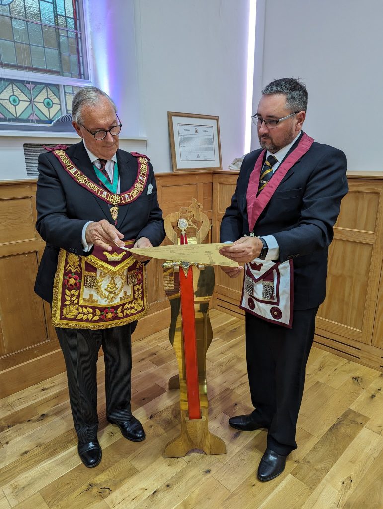 PGM presents a Grand Court Certificate to Bro Anderson Martinez